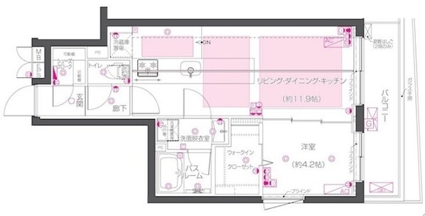 ZOOM荻窪の物件間取画像